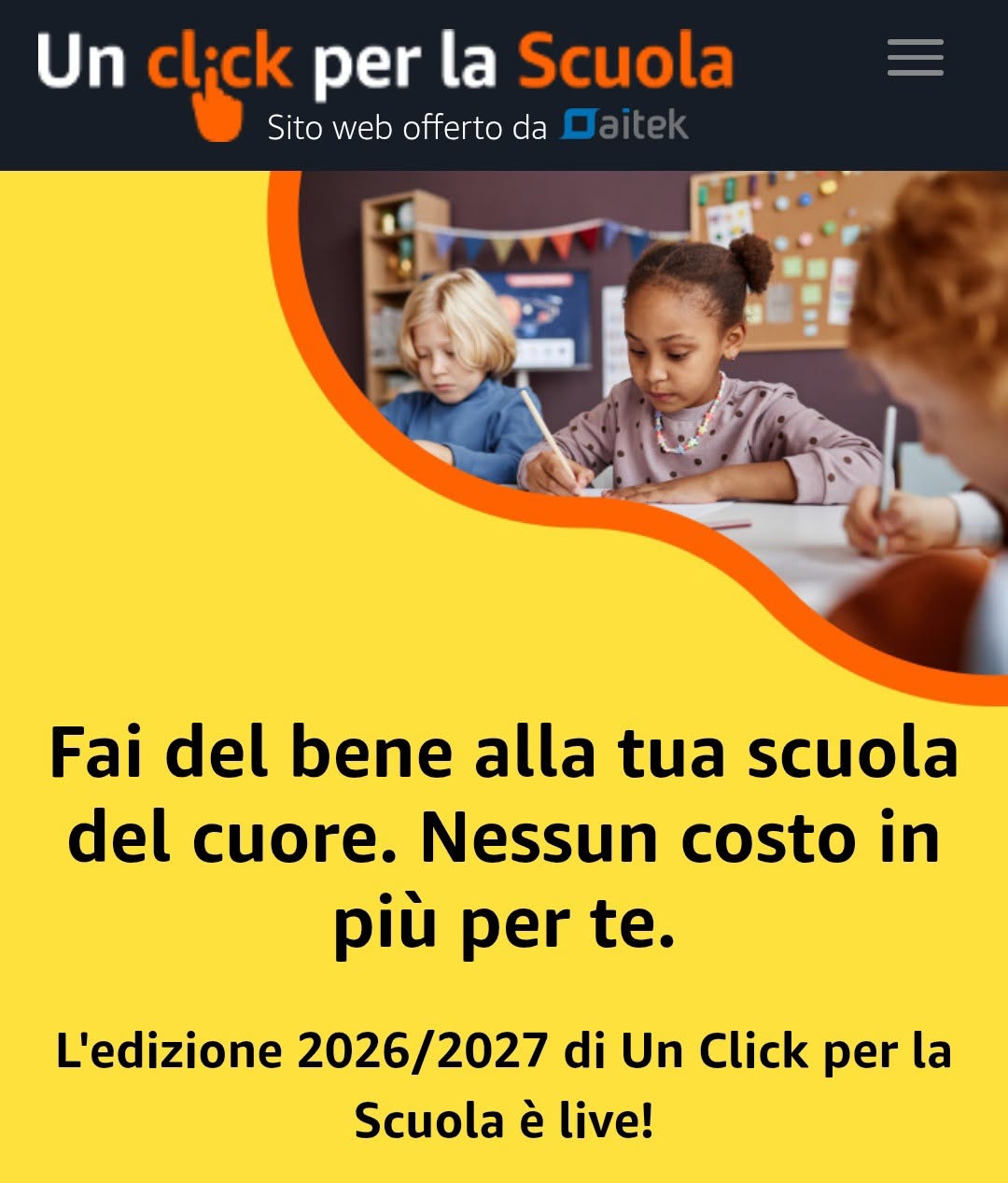 “Un Click per la Scuola” – A.S. 2026/2027