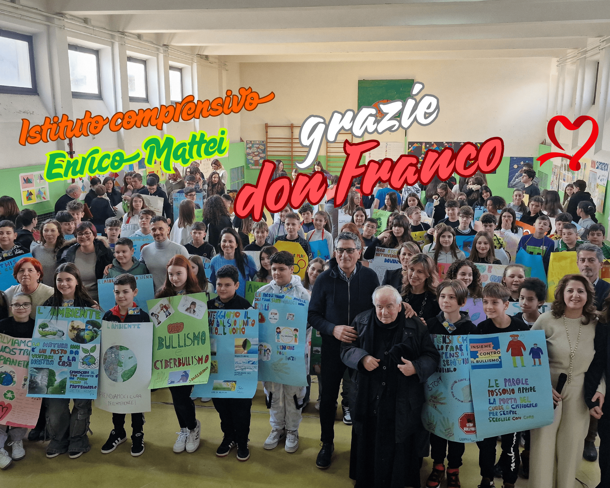 Grazie don Franco! - il saluto commosso dell'IC Mattei di Civitella Roveto -